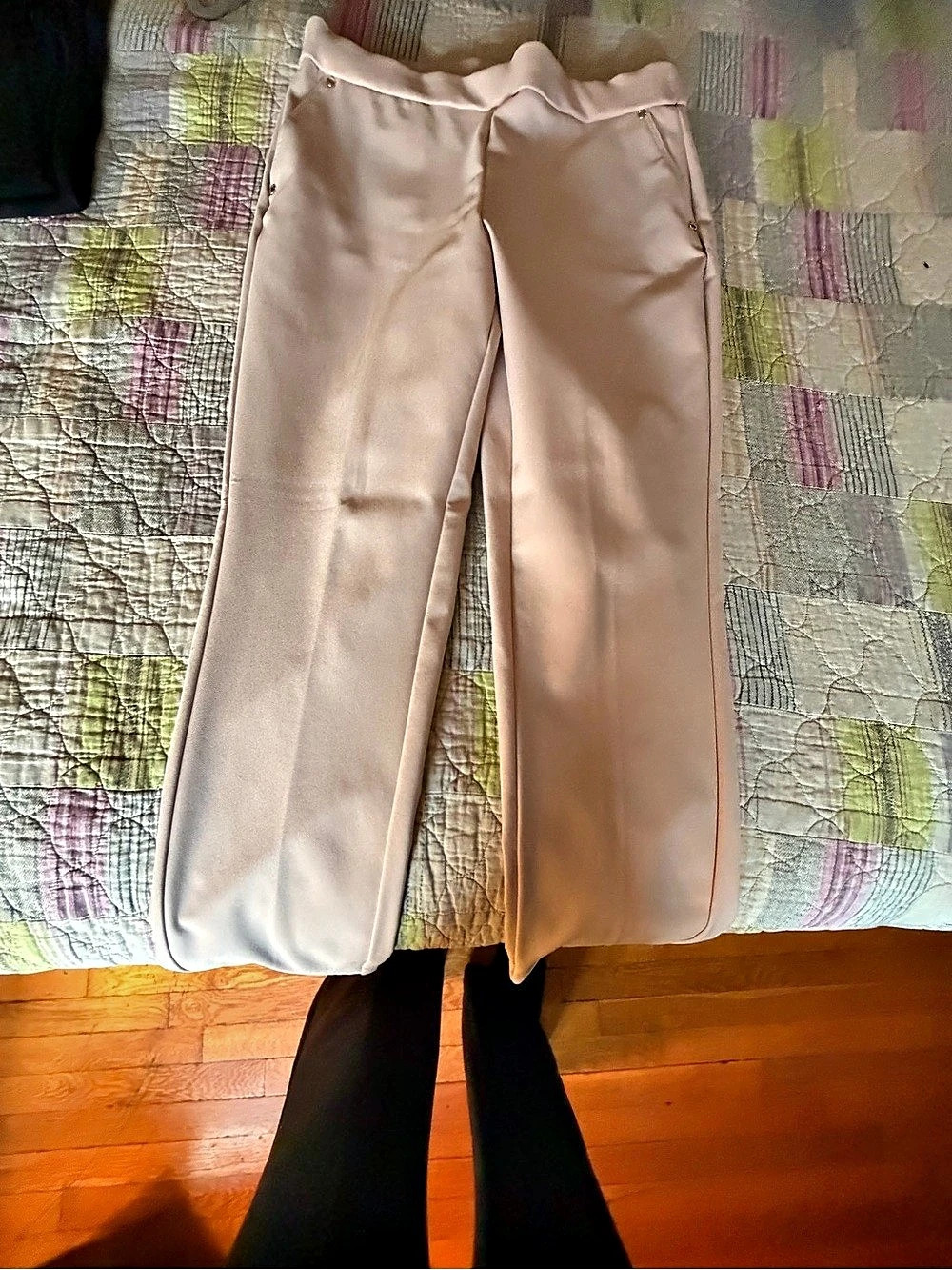 Anne Klein Straight Leg Trousers in Pink Size Medium Like New
